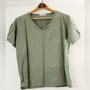 Tres Bien Olive Green Short Sleeve Tee